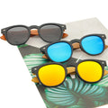 Classic Versatile Wooden Temples Sunglasses: Polarized Lenses & Custom Logo for Outdoor Use