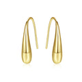 CZCITY New Fashion Jewely Silver 925 Women Earrings 14K Gold Plated Hook Drop Earrings for Christmas Gift