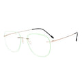 2026 Newest Rimless Optical Glasses Eyewear Women Classic Round Fashion Glasses Titanium Glasses
