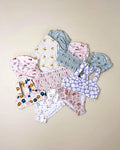 Manufacturer Custom Design Little Children Swimsuit Girls Cotton Kid Tollder Swimsuit Floral Puff Cute Girl Swimwear