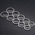Stainless Steel Customized Key Chain Key Ring Keychain Silver Color 25mm Long Round Split Keyring Diy Jewelry Making Ring