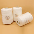 Kites Flying 50s/3 5000m Raw White 100% Cotton Sewing Thread Thick Ready for Dye Raw White Cotton Thread  for T-Shirts