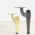 03.1217 Cheap Price Hardware Black Sofa Feet Cabinet Bathroom Coffee Table Metal Legs Furniture Patas De Muebles Gold Sofa Legs