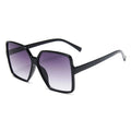 1932 Big Frame Women Oversize Sunglasses Gradient PC Full Rim Square Multi-Color % UV Protection White Fashion Driving Shades
