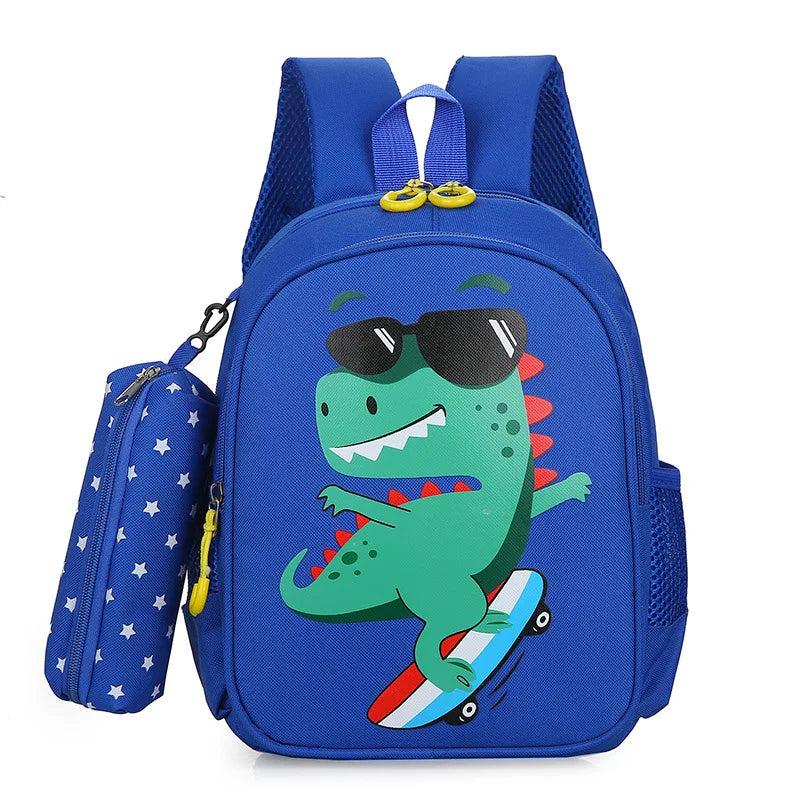 New Style Customized Waterproof Canvas 5-Piece Backpack Set for High School Girls Students with Zipper Closure Large Capacity