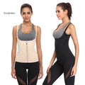 Gym Sports Neoprene Plus Size Hooks and Zipper Bodyshaper Waist Trainer Vest Bodyshaper Corset for Women
