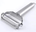2 in 1 Stainless Steel Julienne Vegetable Peeler Vegetable Peeler for Carrot Potato Melon Gadget Vegetable Fruit