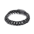 KALEN Retro Domineering Black Color Stainless Steel Male Bracelet