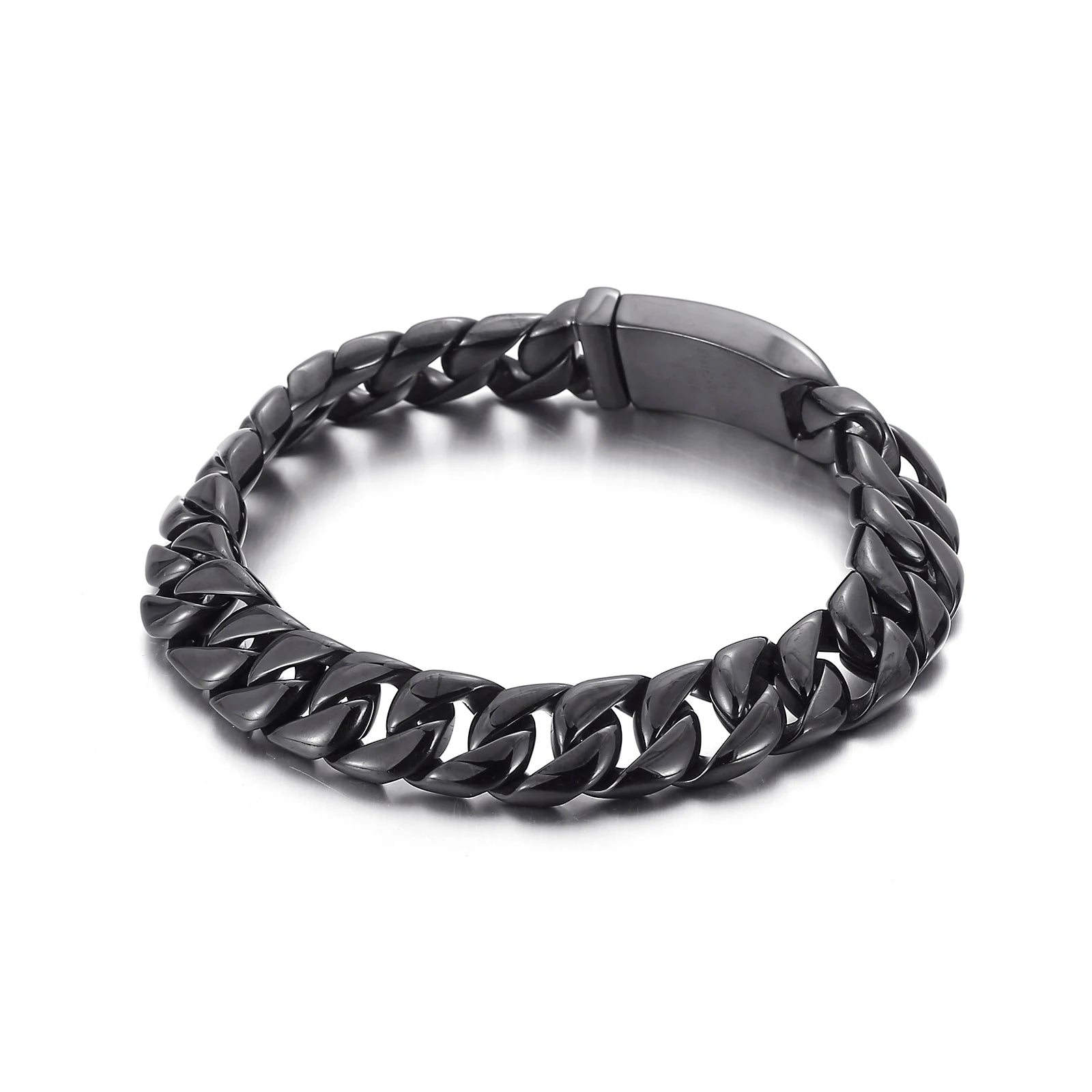 KALEN Retro Domineering Black Color Stainless Steel Male Bracelet