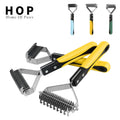 Factory Wholesale Custom Logo Single Double Sided Pet Hair Removal Brush Fur Knot Cutter Cat Dog Dematting Grooming Rake Comb