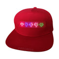 APP LED Light-Emitting Cap with Four Colors Pattern Changeable EL Products