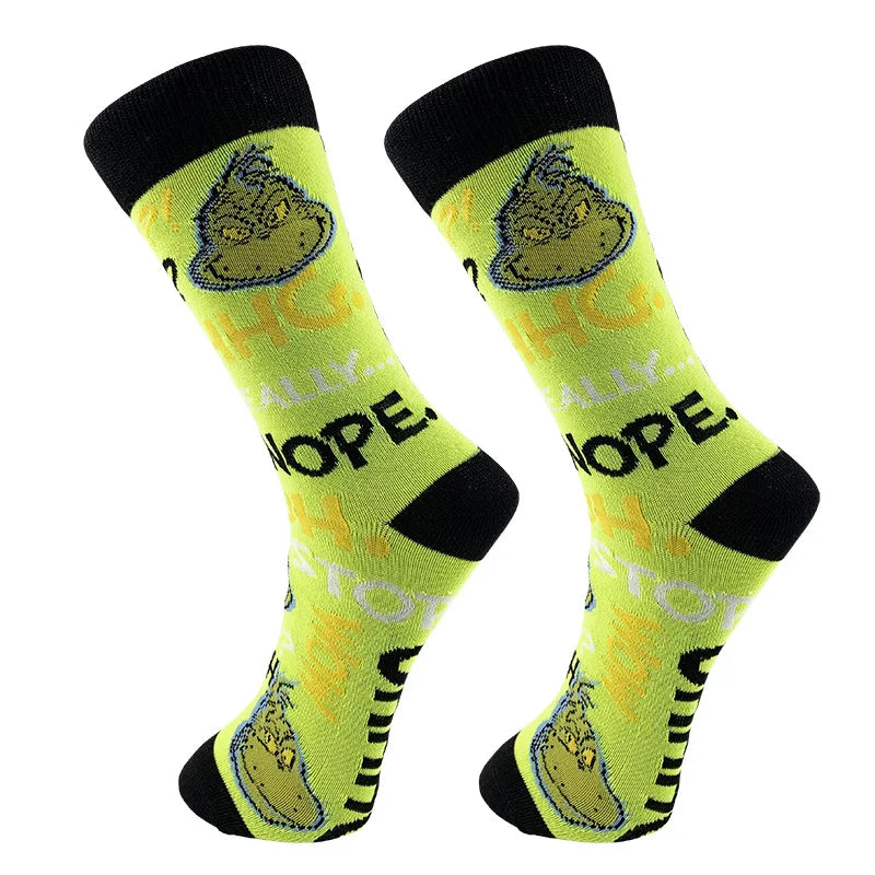 Hot Sales Anime Cartoon Socks Funky Funny Men Fashion Socks Tube Crew Socks
