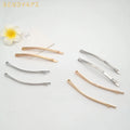 Women New Fashional Gold  Silver Metal Large 8.5cm Hair Clip Hair Forks Hair Pin Hairpins for Girl
