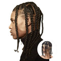 BOX BRAID HAIRSTYLES for MEN Long Box Braids INDIAN HAIR Piece 8x10 Swiss Full Lace Toupee for Black Mens