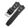 Stock Maxtank Jd735 26*9mm Fashion Rubber Pin Buckle Bracelet Watch Band Strap