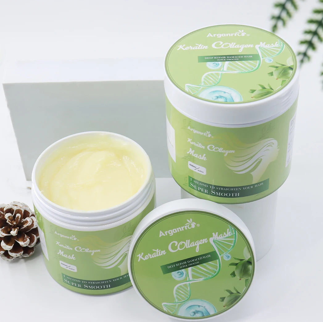 Professional Essence Repairing Hair Cream Hair Treatment Collagen Pure Bio Keratin Hair Straightening Mask Cream