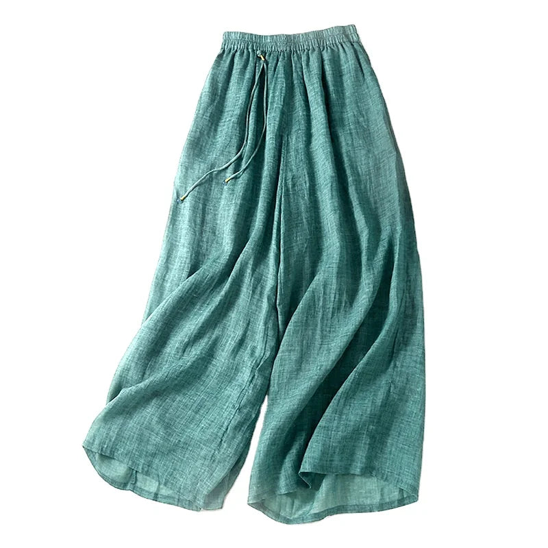Boutique Wholesale 2026 Summer Lightweight and Elegant New Loose Wide Leg Pants Versatile Slim Casual Women's Pants