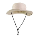 Men's Summer Outdoor Fishing Hat with Large Brim Quick-Drying Breathable Folding Bucket Hat for Casual and Ski Scenes