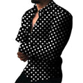 Wholesale Factory New Trend Vintage Men's Casual Woven Long Sleeve Office Shirts Custom All Over Print