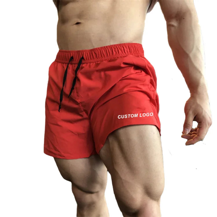 Custom logo Mens Gym Wear Men Running Summer Workout Quick Dry Fitness Quality Customized Nice Nylon Shorts