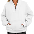 Autumn Half Zippull Sweatshirt for Women