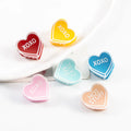 BOXUAN Acrylic Hair Claw Clips Heart Hair Claws with Custom Words on  Valentine Day Girls Hair Claws