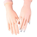 Nail TrainingPractice Hand Soft Flexible Mannequin Hand Nail Art Trainer Manicure Practice Tool