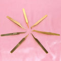 Wholesale Custom Logo Color Bulk Strip Eye Lash Applicator Private Label Stainless Steel False Eyelash Tweezers Factory