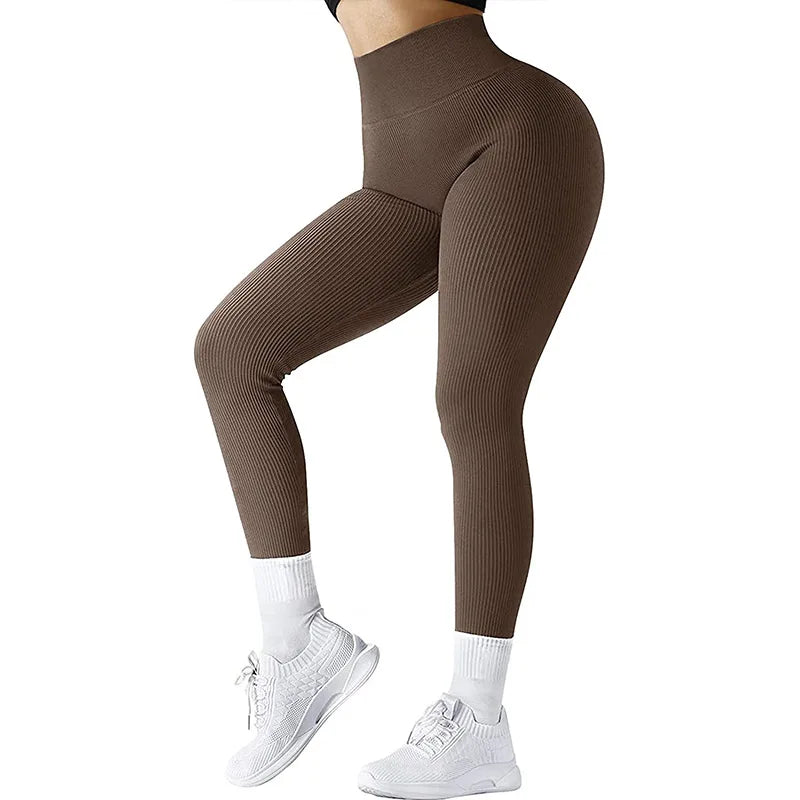 New Gym Pants High Waist Tight Sports Black Workout Seamless Sport Fitness Yoga Leggings