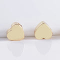 Shiny Gold Heart Spacer Beads 5mm Gold Charm Spacer Beads Brass Mini Hearts Beads for Jewelry Making Supplies
