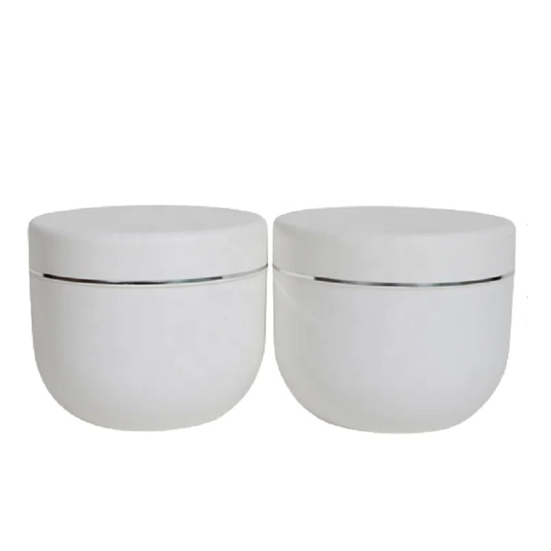 Large Capacity 500g Face Cream Jars White PP Plastic Cream Jar Body Scrub Mudpack Pot 500ml Lotion Cosmetic Cream Container