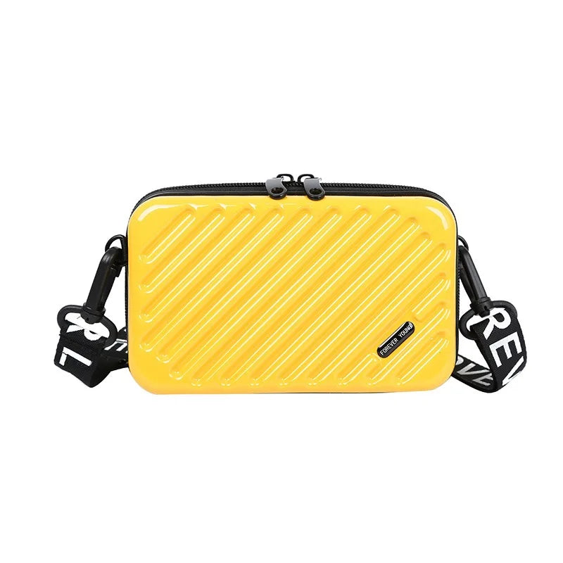 VENAICE Multi-Function Mini PC Hard Shell Cosmetic Travel Case Zipper Closure Water Resistant Hanging Strap for Women