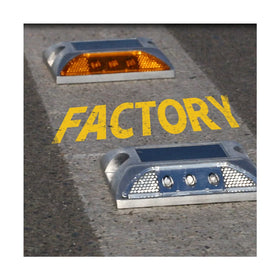 Road Reflector Flashing Blinkers Driveway Marker Light Solar Powered Traffic Aluminum Led Cat Eye Solar Road Stud