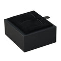 Good Quality Cheap Wholesale Custom logo Black Velvet Cufflink Tie Clip Combo Box Plastic Gift Box