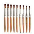 2022 Rose Gold Metal Handle Acrylic Nail Brush 100 Kolinsky Acrylic Nail Brush Kolinsky Kolinsky Brush for Acrylic Nails