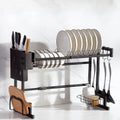 Wholesale Stainless Steel Iron Kitchen Dish Drying Rack with Folding Features Organizer Holder Sinks Home Use
