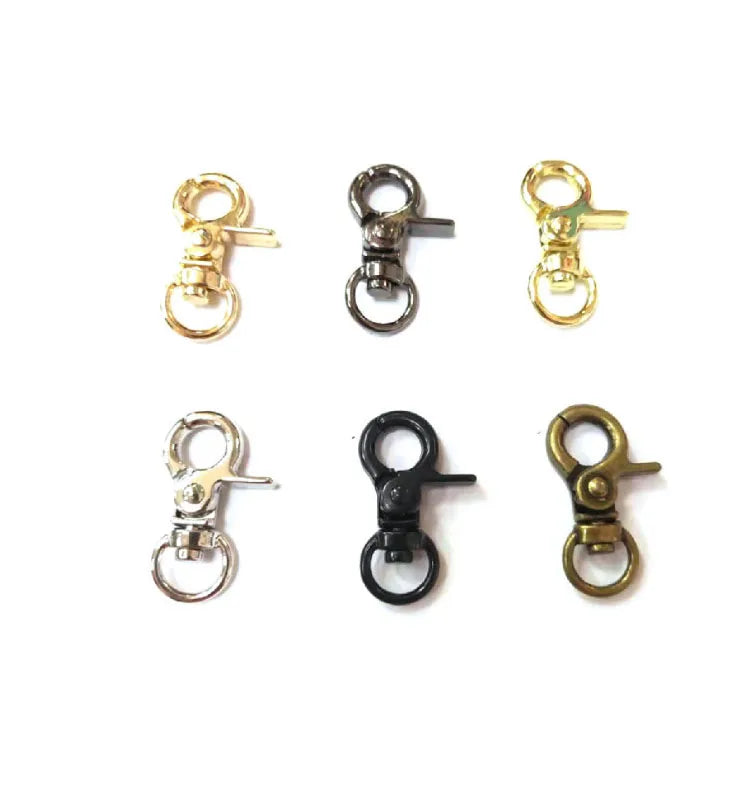 Metal Lobster Claw Clasp Hook Lanyard Clip Snap Hook Swivel Clasp Clip for DIY Craft