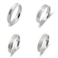 Solid Silver Rings Wedding Band Ring S925 Silver Jewelry Couple Ring Wholesale