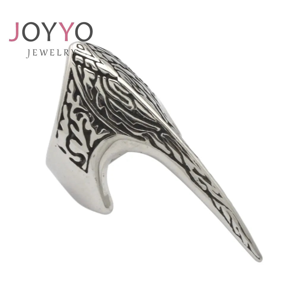 New Style Vintage Stainless Steel Ring Geometry Irregular Shape Men Ring Jewelry