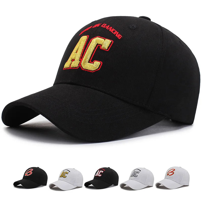 Hot Sale High Profile Common Cotton Canvas 6-Panel Sporty Street Style Hand Embroidery Letter Logo Classic Metal Buckle Unisex