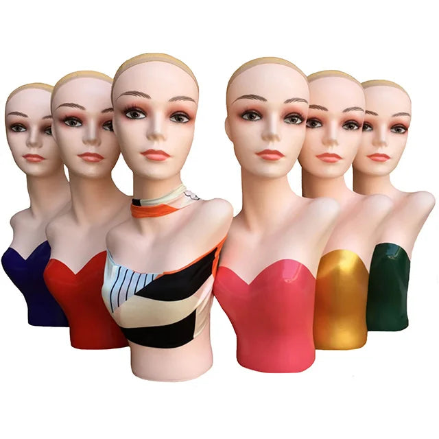 Cheap Mannequin Head Female Makeup Jewelry Display Wig Mannequin Heads for Wigs