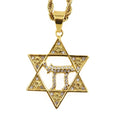 Fatingna Jewish Star of David Necklace Women/Men Happy Hanukkah Jewelry Judaism Pendant Religious Gift Hebrew