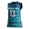 Manufacturer Printing Sportswear Quick Dry Sports Volleyball Shirts Designs Clothes to Girls Volleyball Jerseys