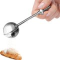Stainless Steel Flour Sifter for Baking One Handed Operation Flour Sieve Bakers Dusting Wand for Quick Sifting Cakes and Spices