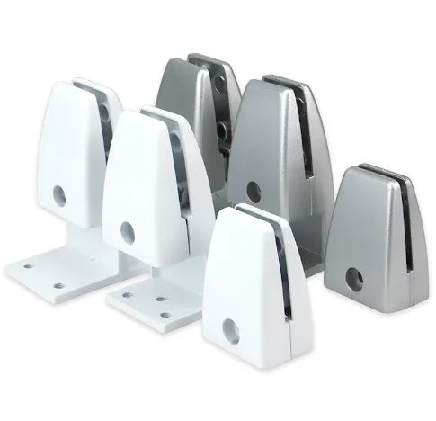 Factory Price Furniture Accessories Alloy Baffle Clamp Table Partition Glass Clamp Screen Clip