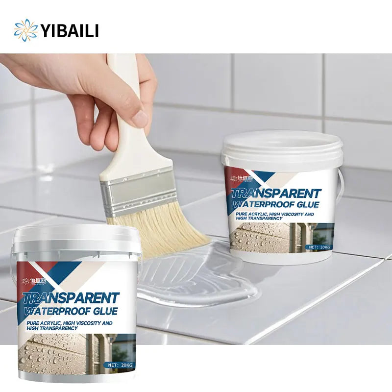 Transparent Waterproof Acrylic Coating for Concrete Wall Crack Repair Building Weather Resistance and Water Seepage Prevention