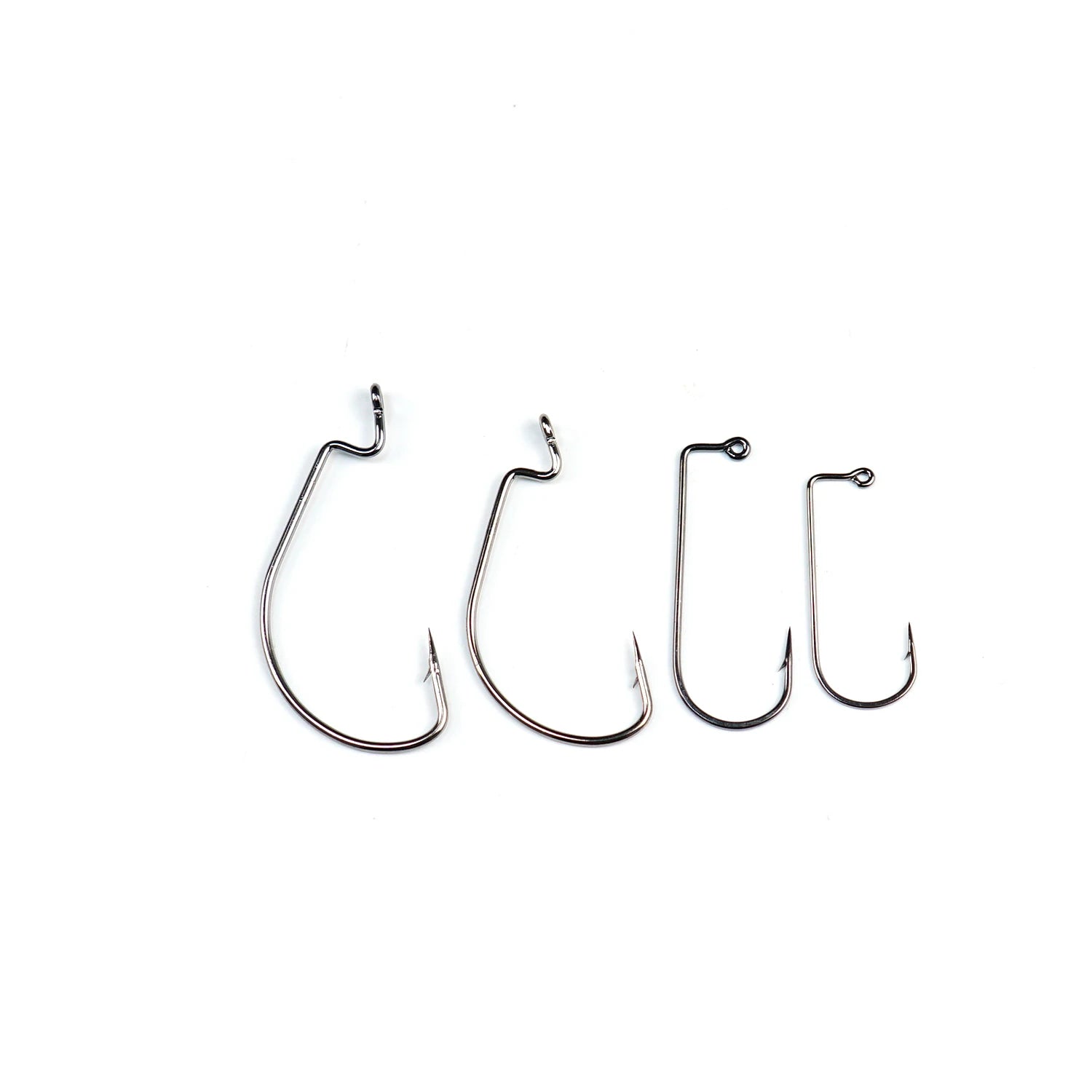 Crank Hook with Circular Hole Stainless Steel Red Crank Hook with Barb for Lure Fishing Freshwater Sea Bass Target Species