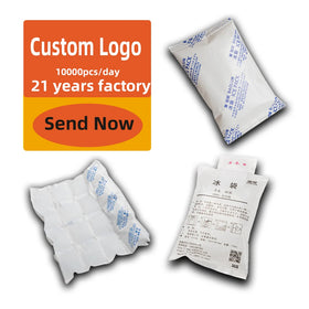 Custom logo Hot and Cold Mini Gel Ice Pack Can Cooler Ice Pack for Food Delivery