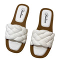 Wholesale Cheap Ladies Summer Fashion Trend Slide for PU Upper Lightweight Anti-Slip Open Toe Flat Outdoor Casual