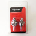 1 Pair Metal Security Strap Locking Buttons End Pins Guitar Strap Lock for Electric Acoustic Guitar Bass Ukulele